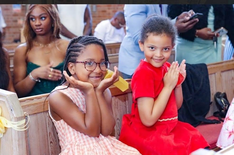 Children taking part in Newjoy church life